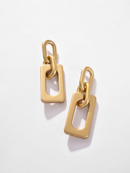 Gold Plated Designer Drop Earring