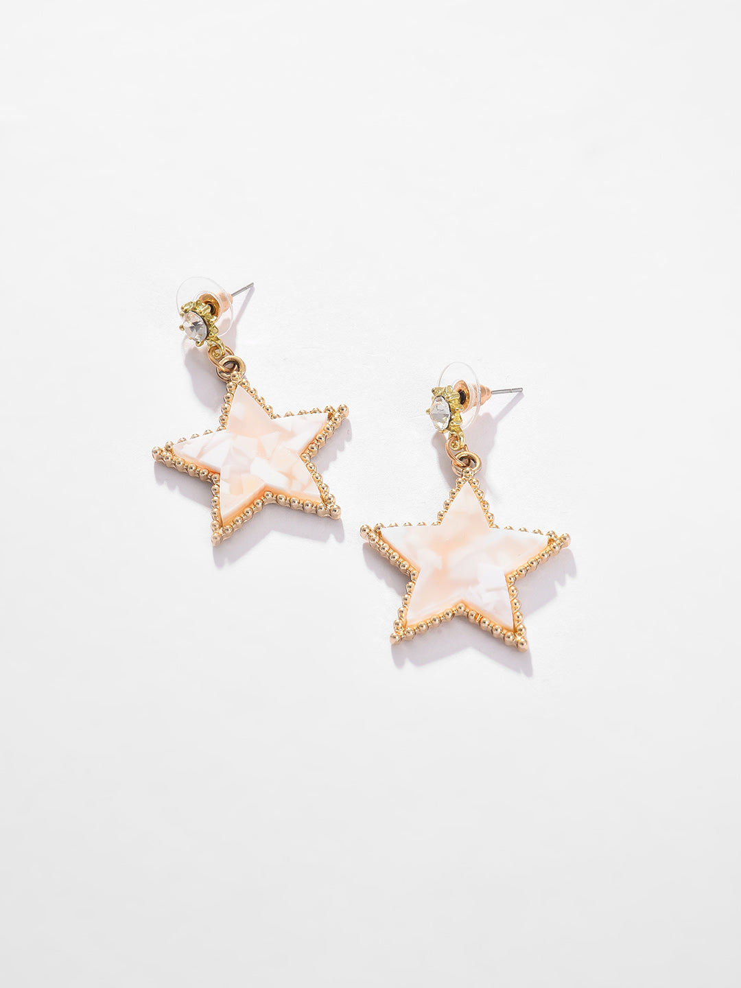 Gold Plated Designer Stone Drop Earring