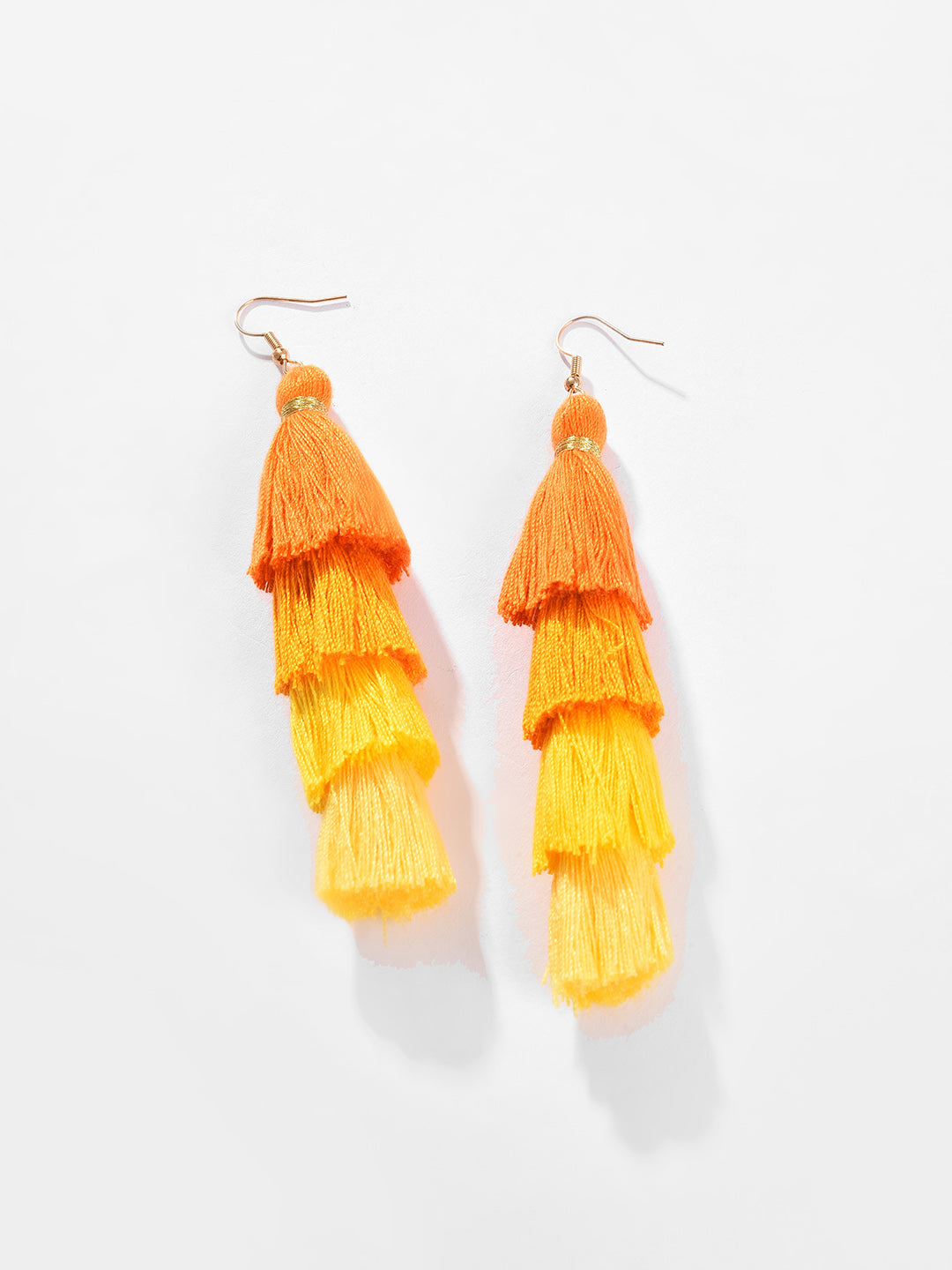Gold Plated Beaded Drop Earring