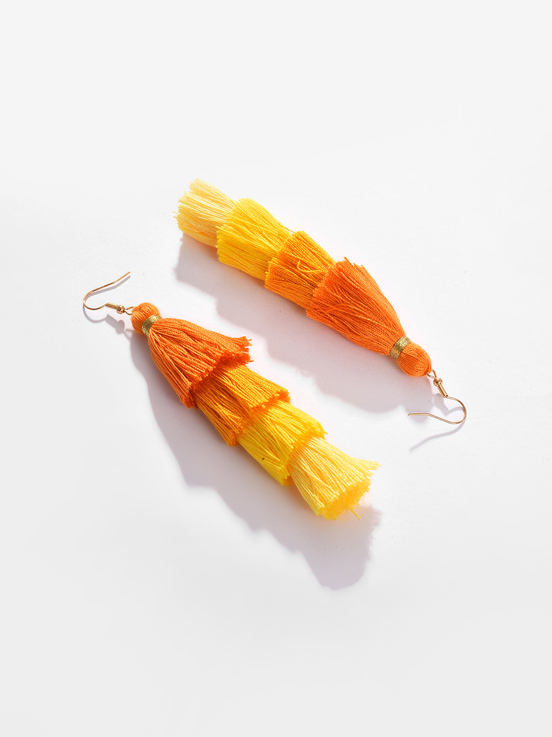 Gold Plated Beaded Drop Earring
