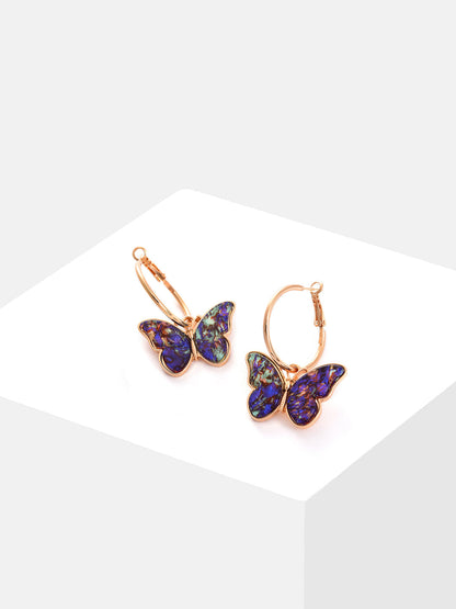 Gold Plated Designer Stone Drop Earring