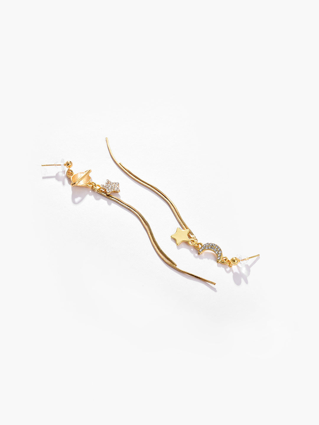 Gold Plated Designer Stone Drop Earring