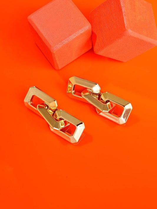 Gold Plated Designer Drop Earring