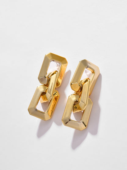 Gold Plated Designer Drop Earring