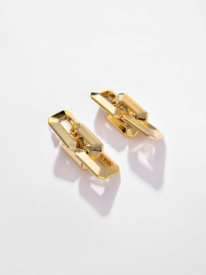 Gold Plated Designer Drop Earring
