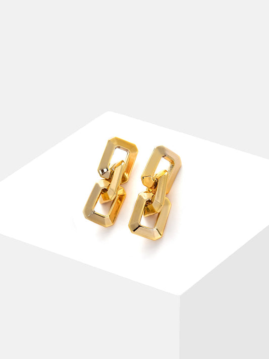 Gold Plated Designer Drop Earring