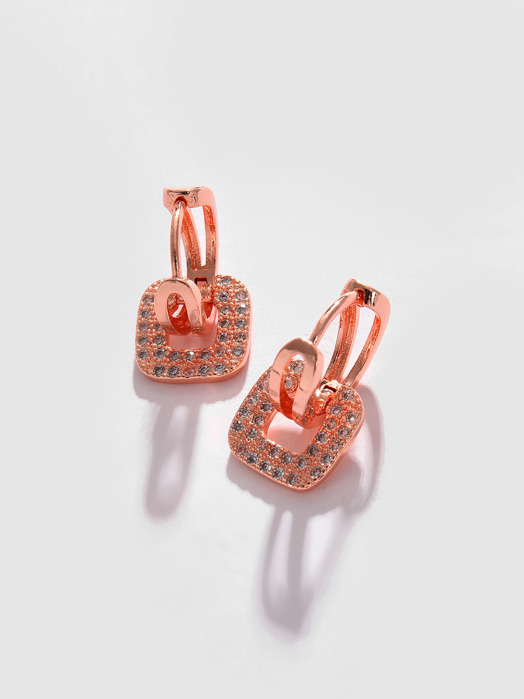 Gold Plated Designer Stone Stud