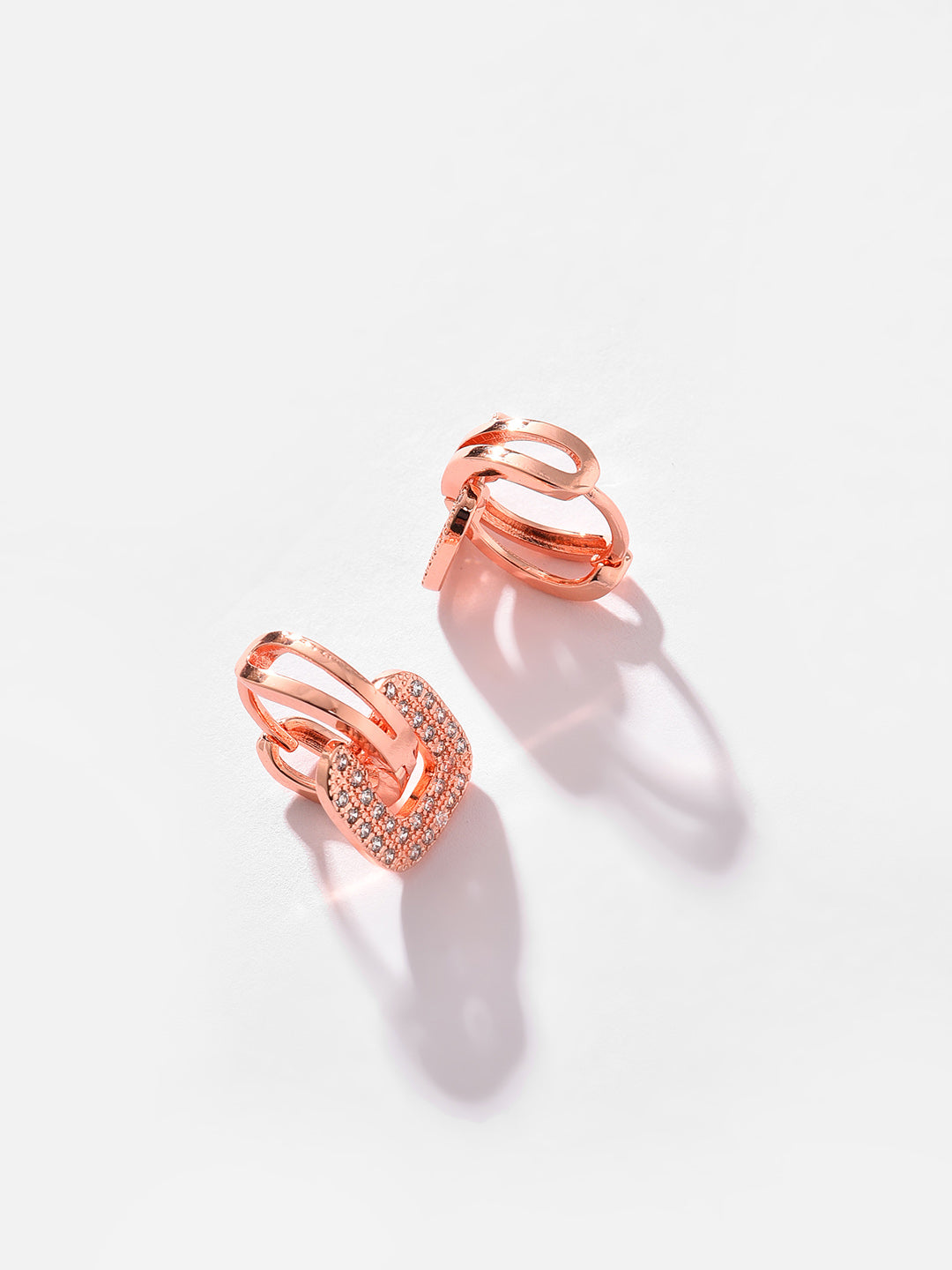 Gold Plated Designer Stone Stud