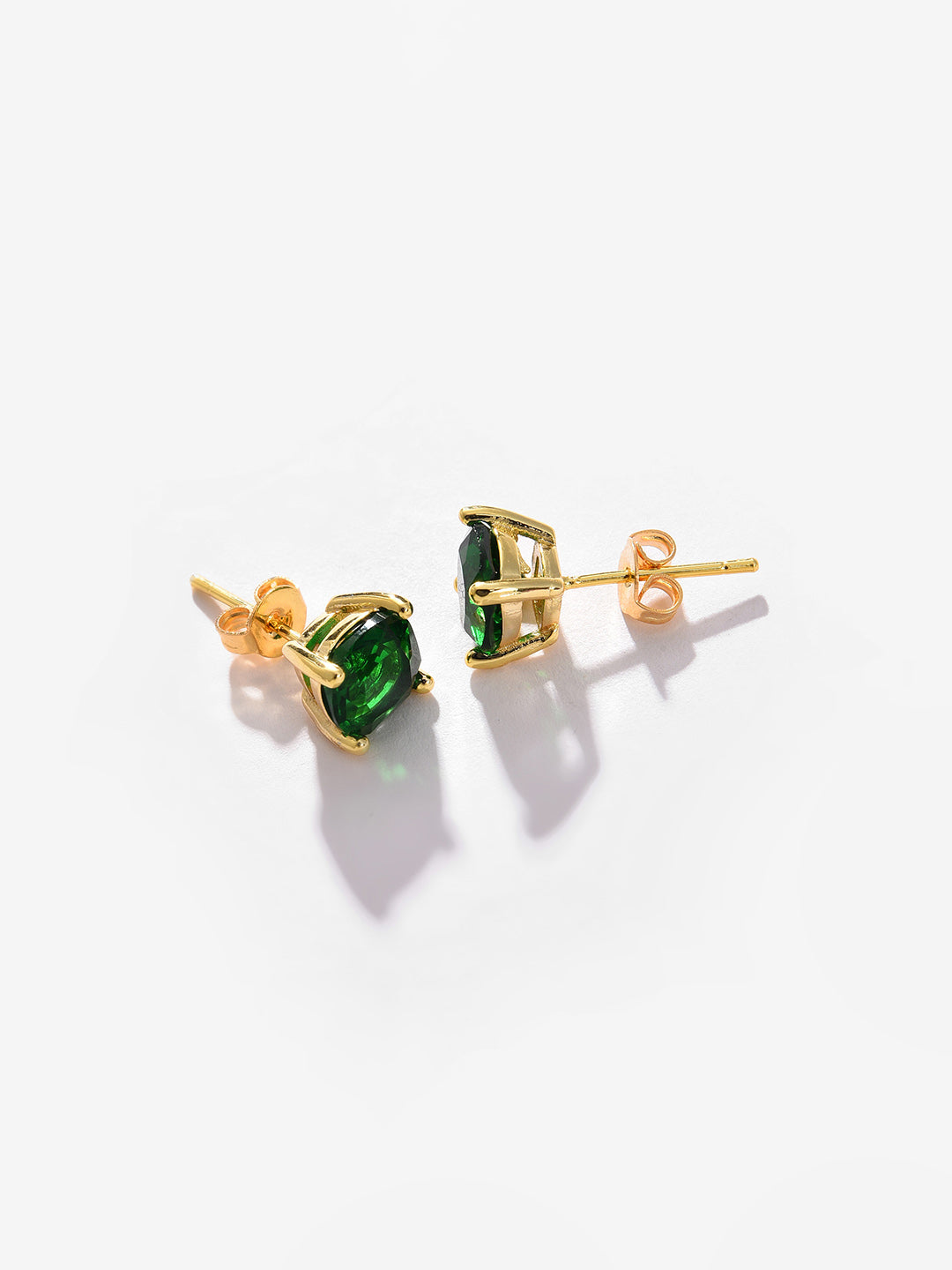 Gold Plated Designer Stone Stud