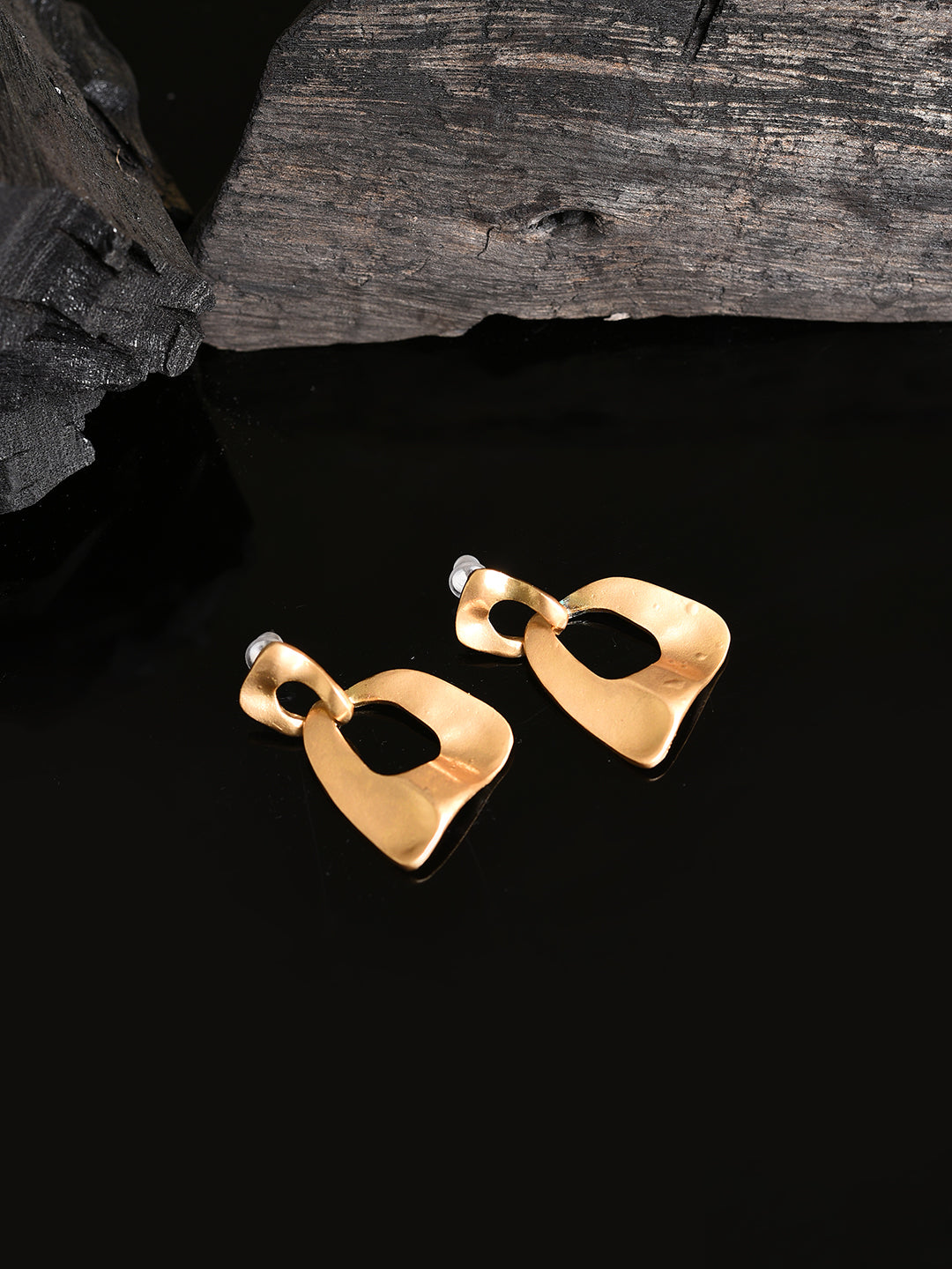 Gold Plated Designer Drop Earring