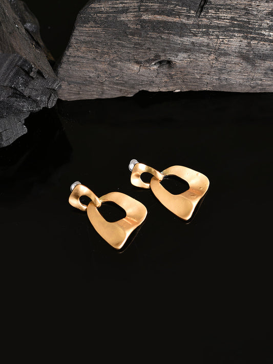Gold Plated Designer Drop Earring