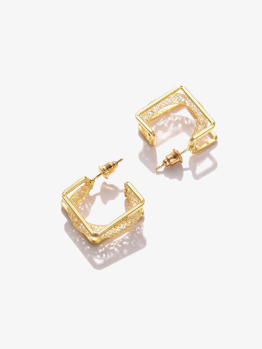 Gold Plated Designer Hoop Earring
