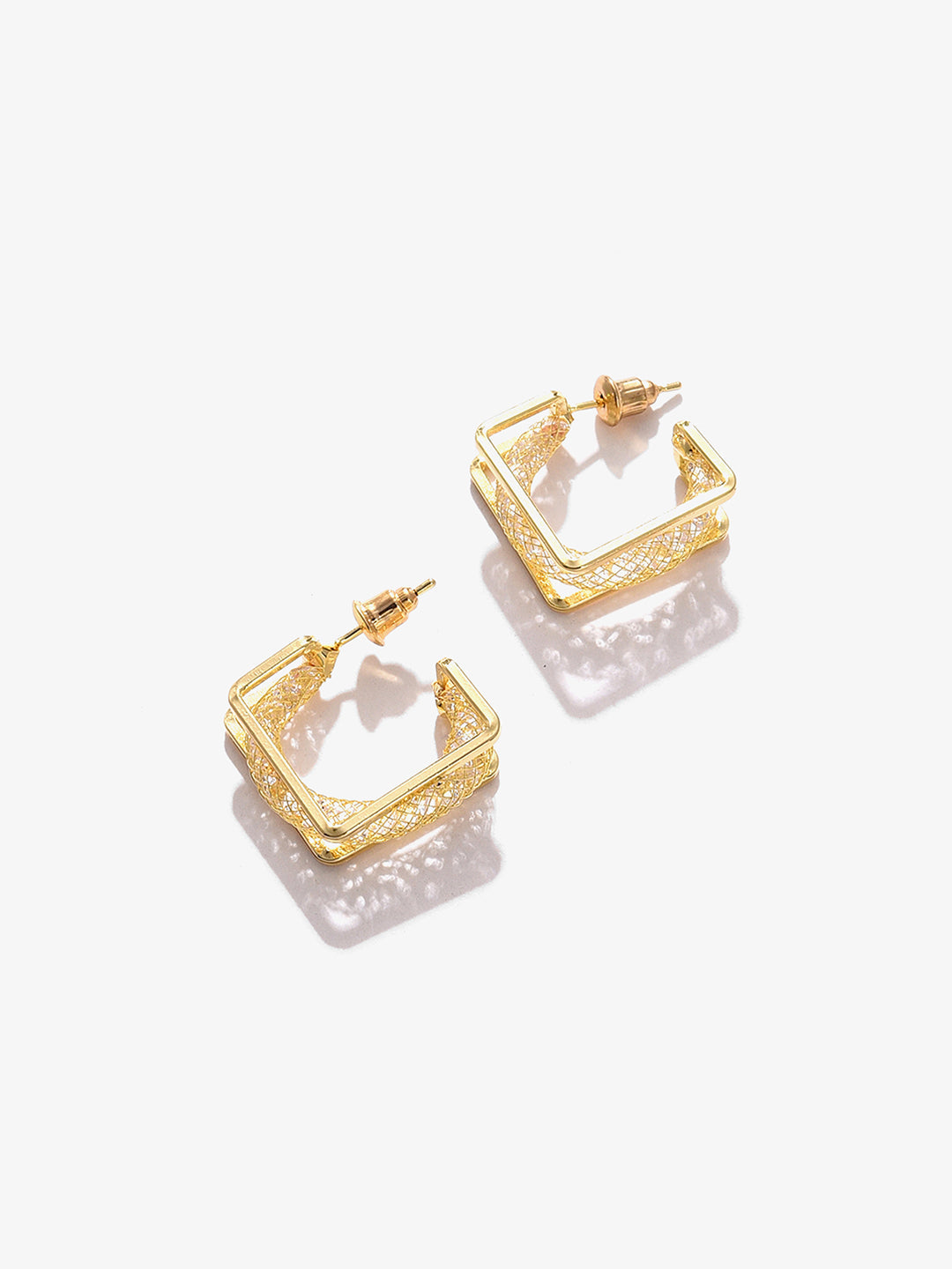Gold Plated Designer Hoop Earring