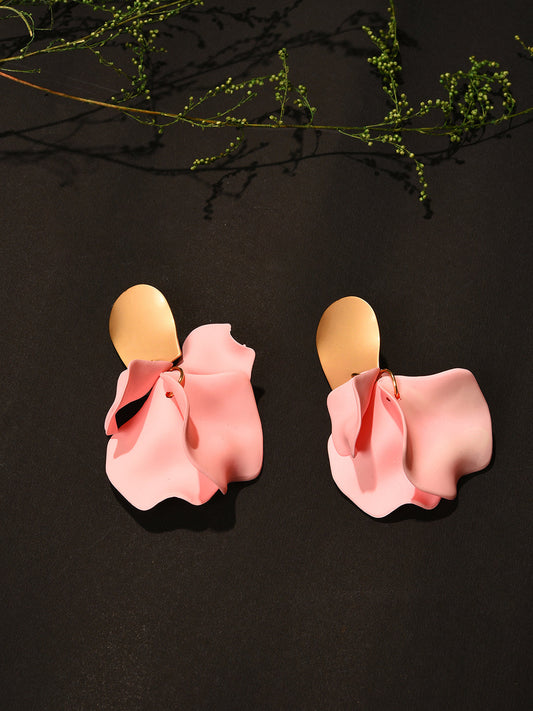 Gold Plated Designer Drop Earring