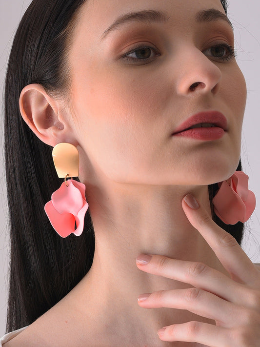 Gold Plated Designer Drop Earring