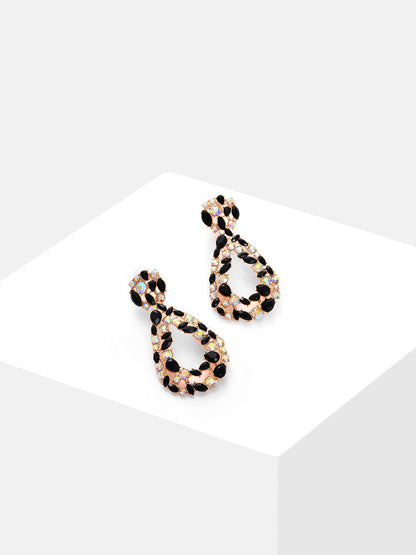 Gold Plated Designer Stone Drop Earring