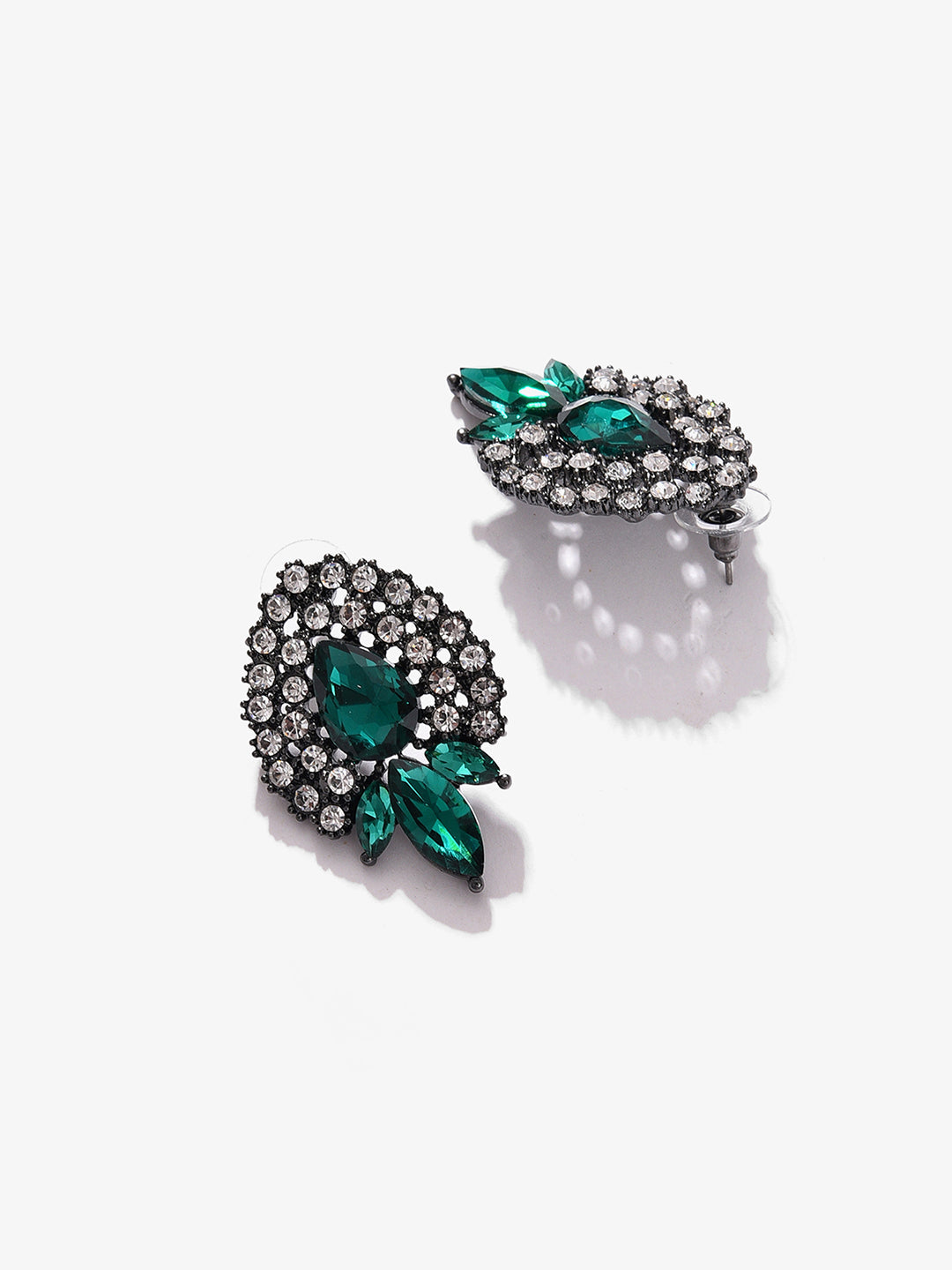Gold Plated Designer Stone Stud
