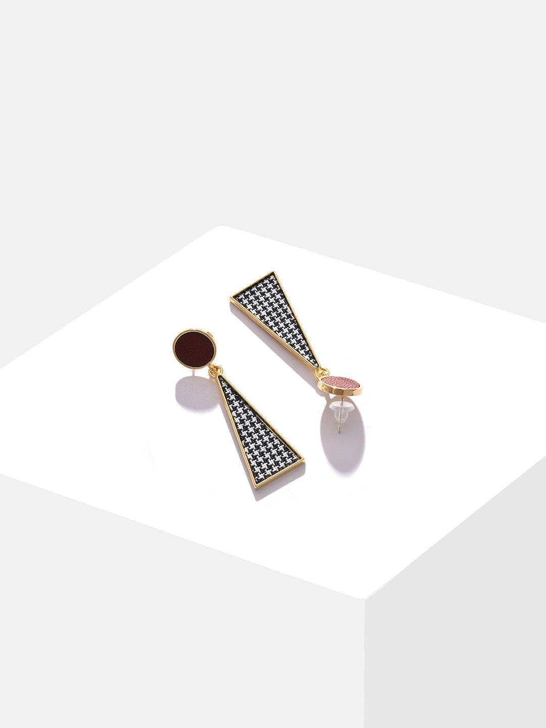Gold Plated Designer Stone Drop Earrings