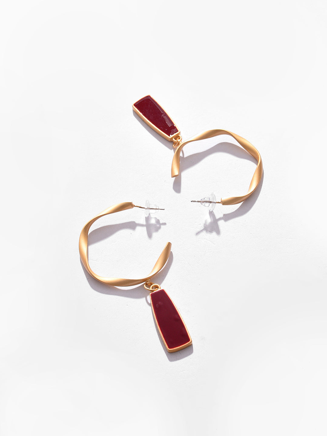 Gold Plated Designer Stone Drop Earrings