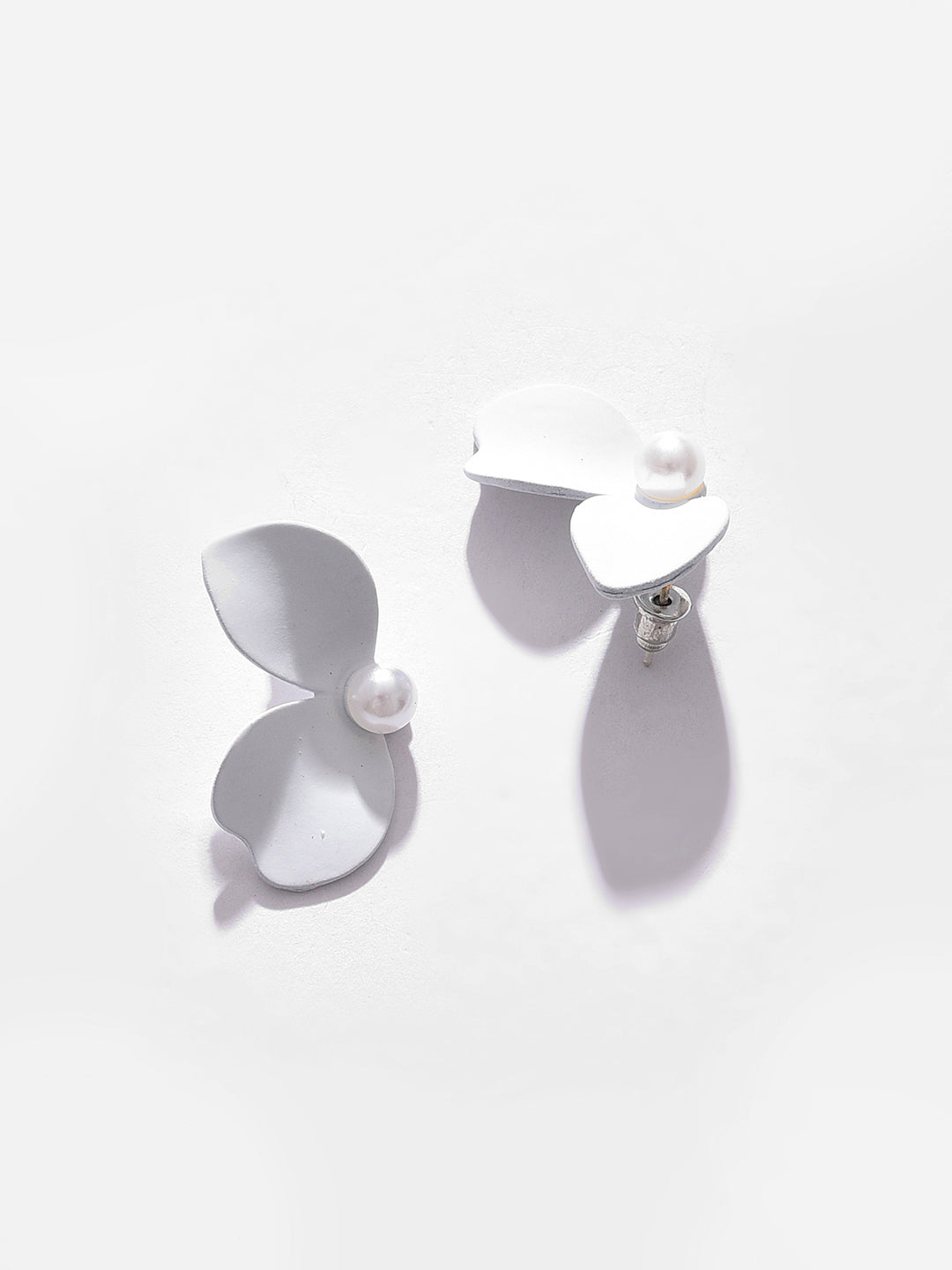 Gold Plated Pearl Stud Earrings