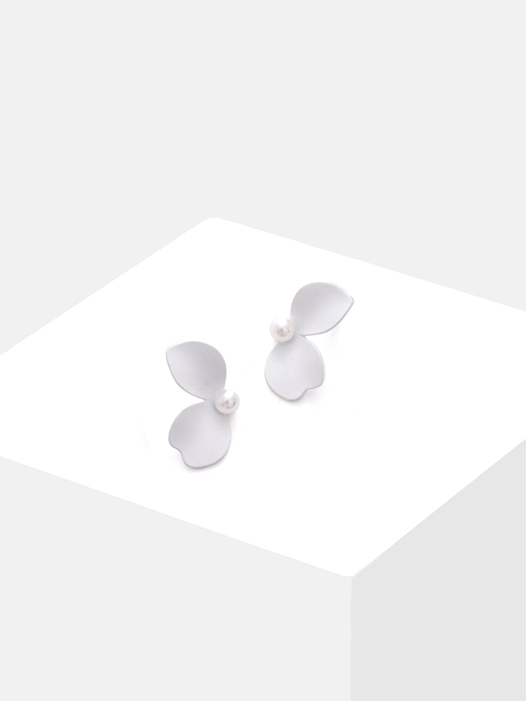 Gold Plated Pearl Stud Earrings