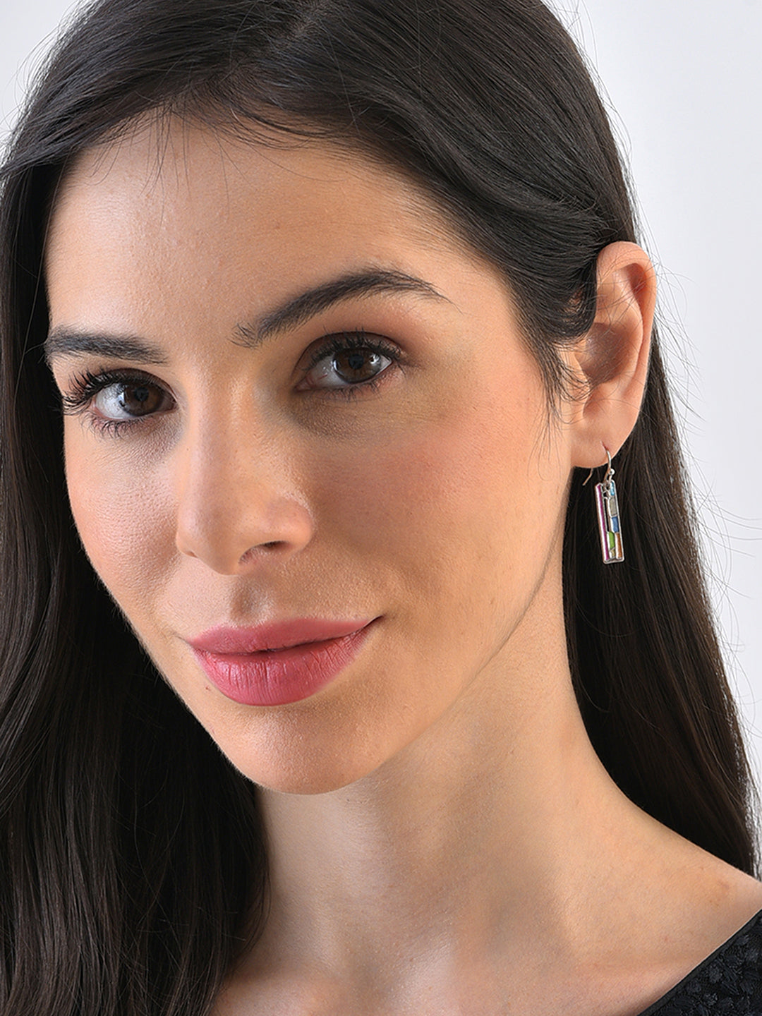 Silver Plated Designer Drop Earrings