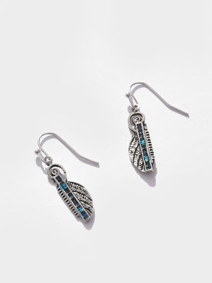 Silver Plated Designer Drop Earrings