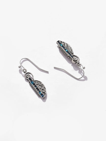 Silver Plated Designer Drop Earrings
