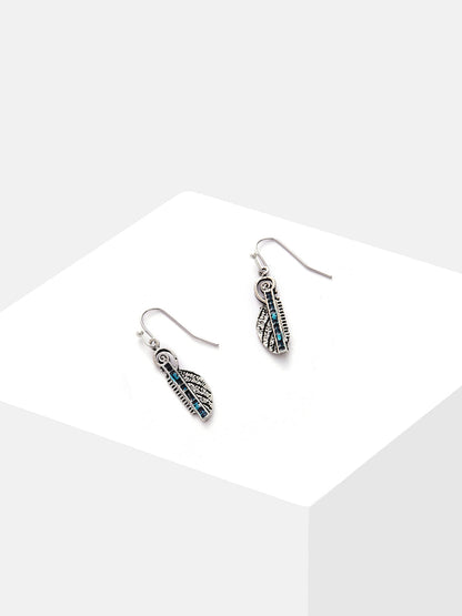 Silver Plated Designer Drop Earrings