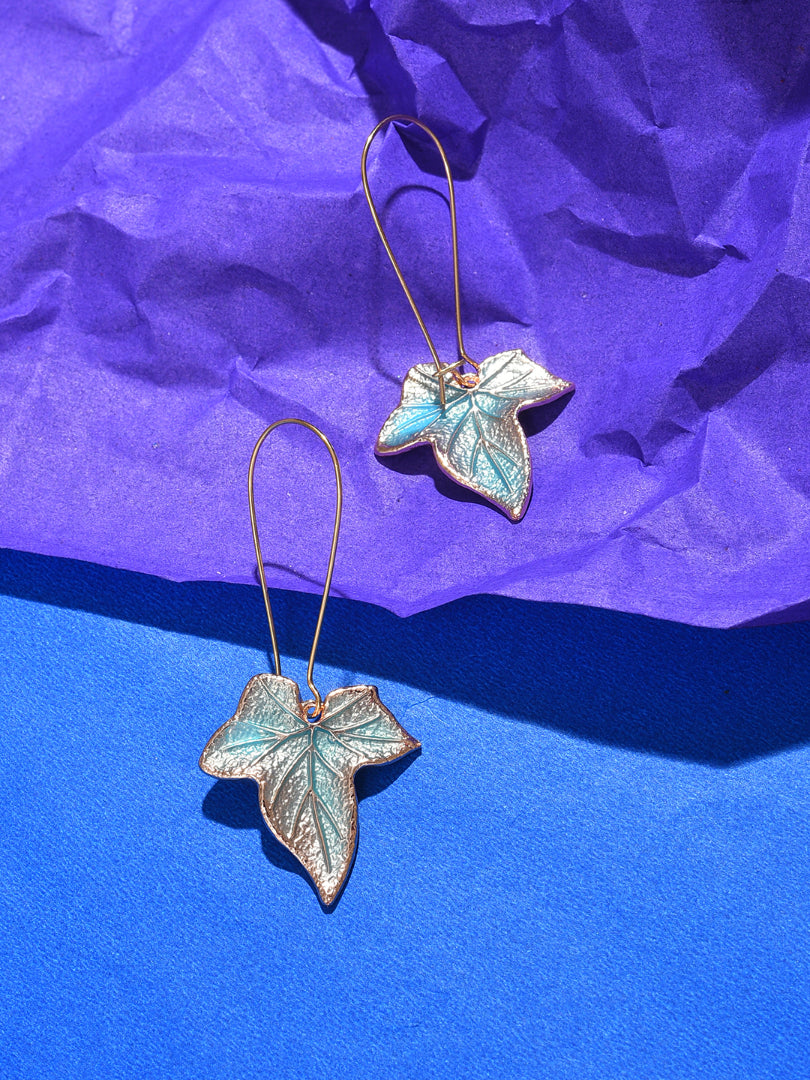 Silver Plated Designer Drop Earrings