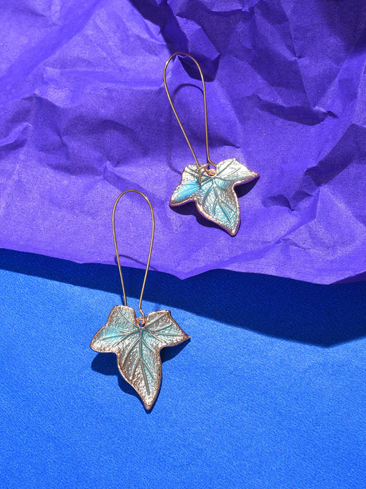 Silver Plated Designer Drop Earrings