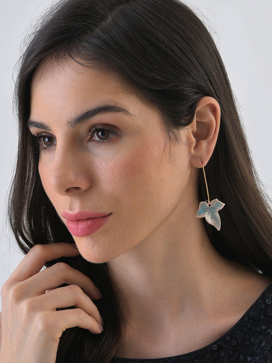 Silver Plated Designer Drop Earrings