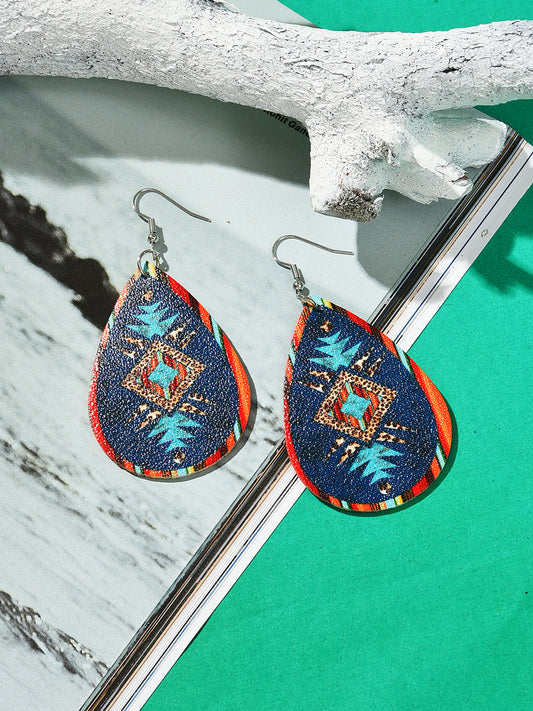Silver Plated Designer Drop Earrings