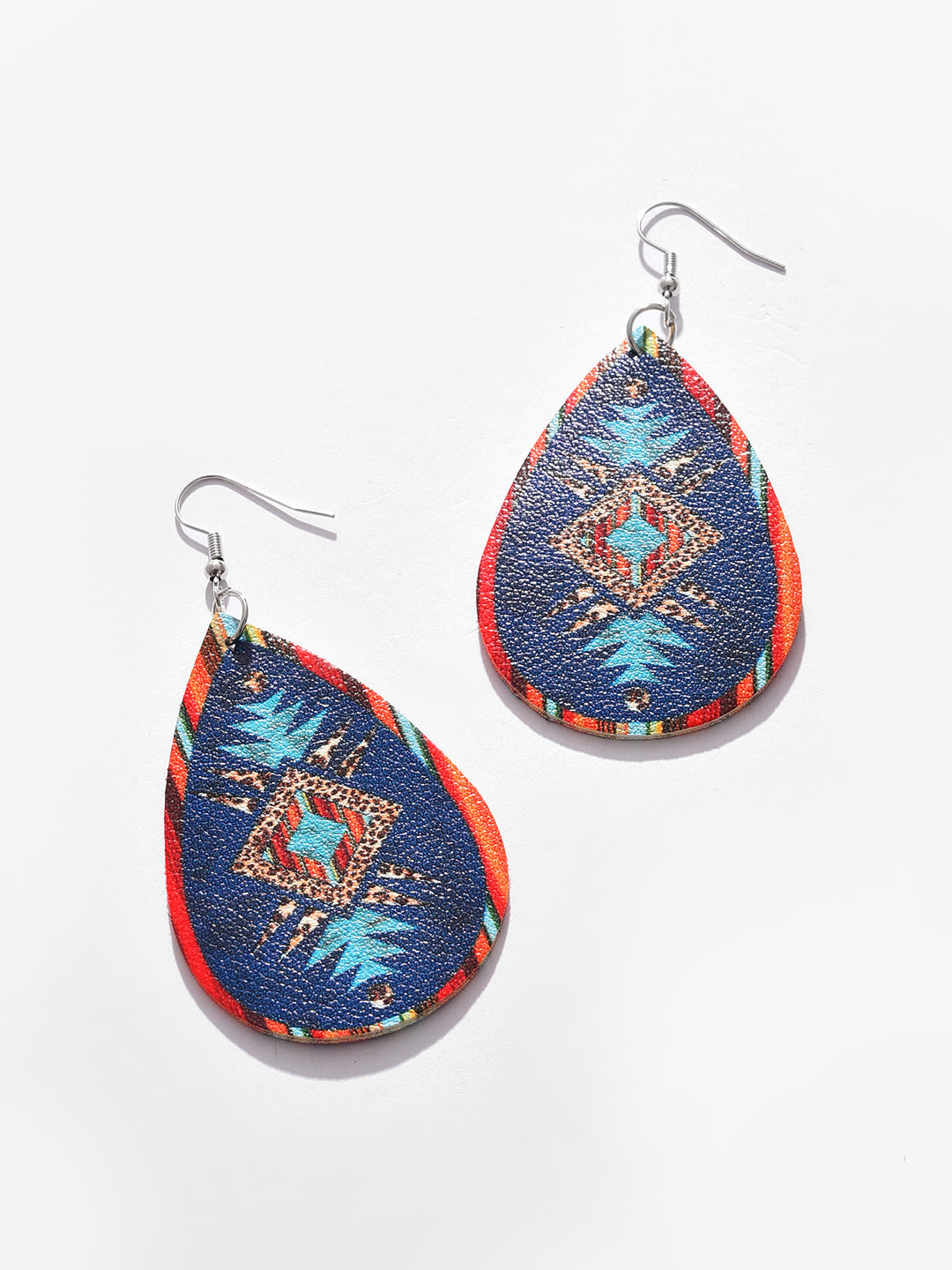 Silver Plated Designer Drop Earrings