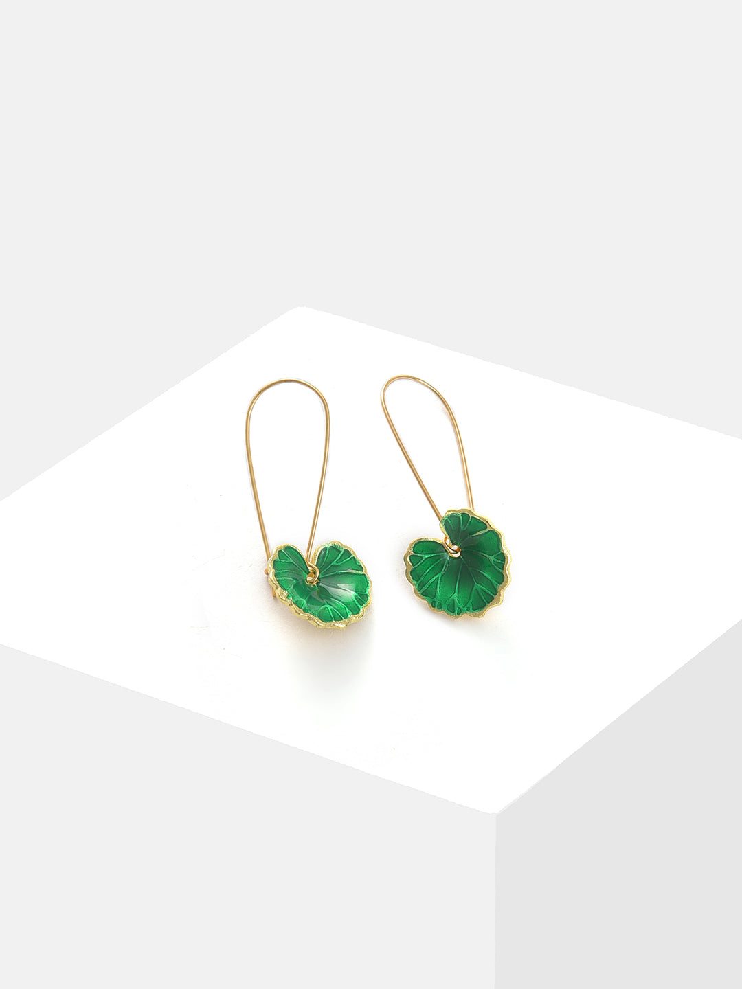 Gold Plated Designer Drop Earrings