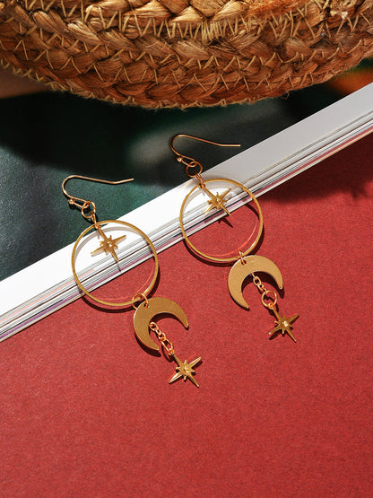 Gold Plated Designer Drop Earrings