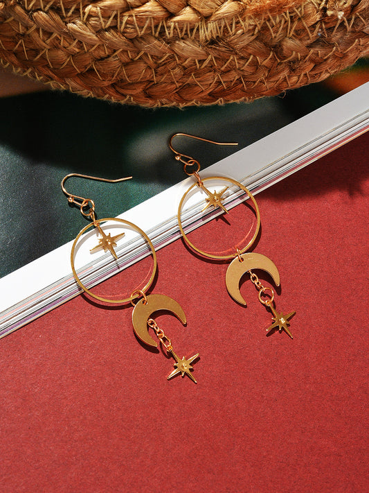 Gold Plated Designer Drop Earrings