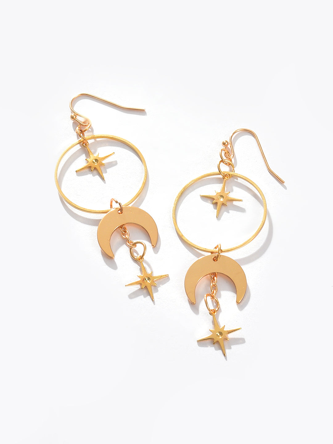 Gold Plated Designer Drop Earrings