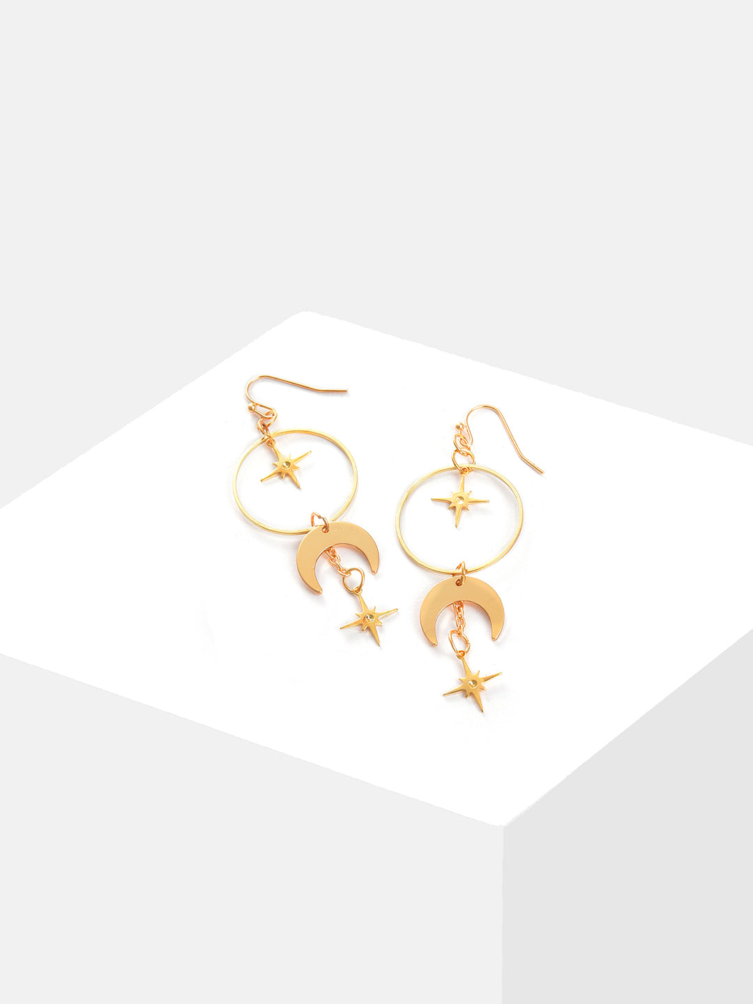 Gold Plated Designer Drop Earrings