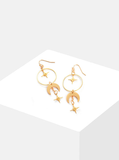 Gold Plated Designer Drop Earrings