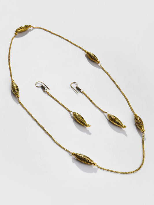 Gold Kundan Drop Earring