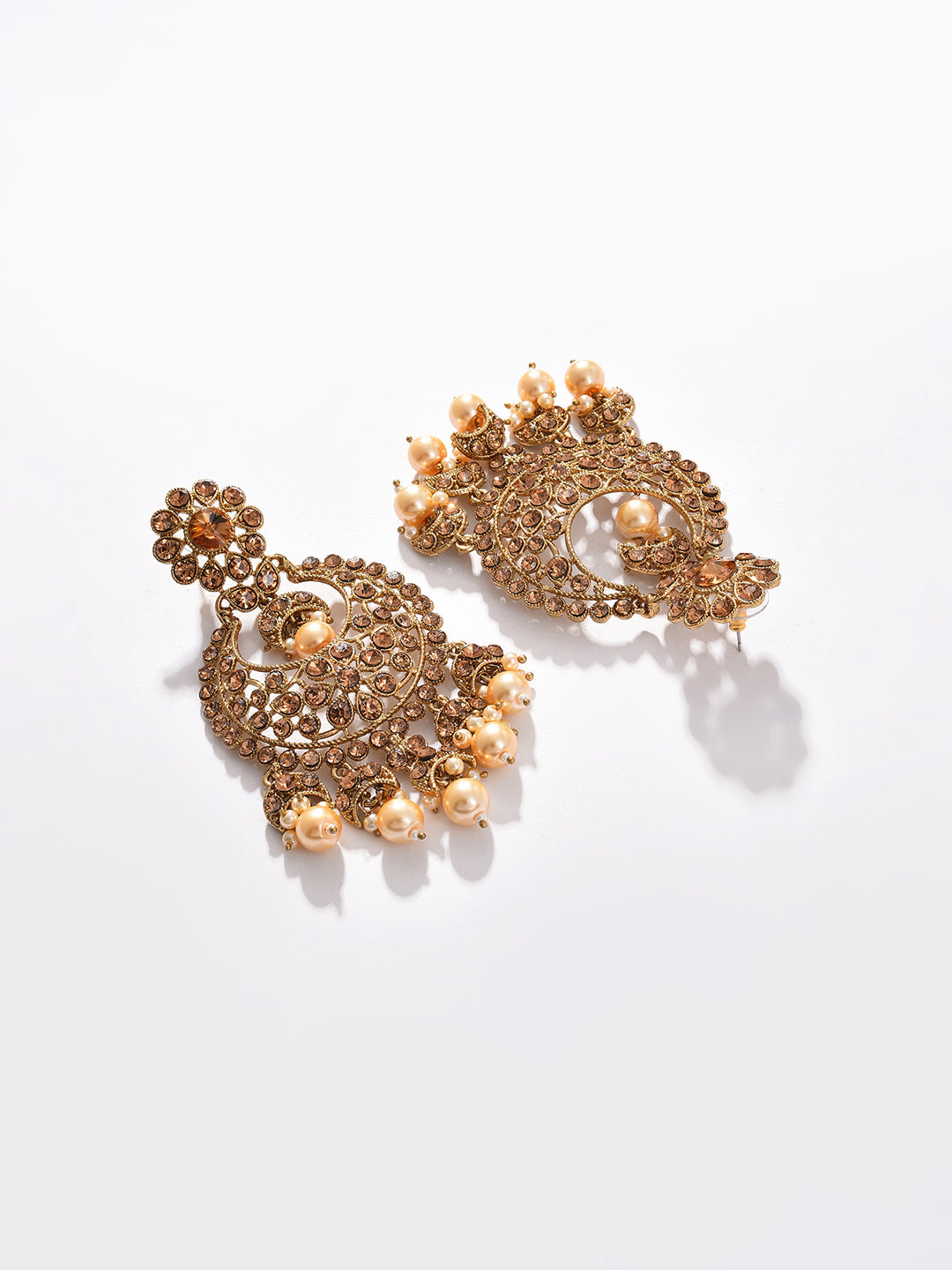 Gold Plated Beaded Choker, Maag Tikka And Earring Set