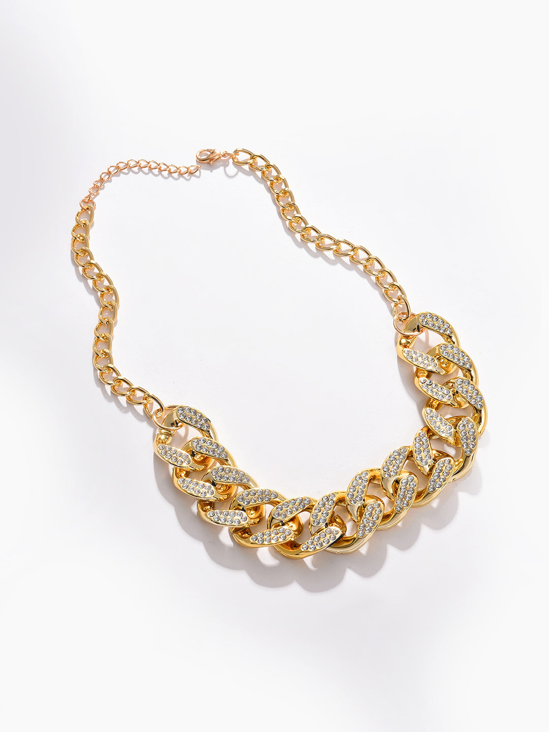 Gold Plated Designer Stone Necklace