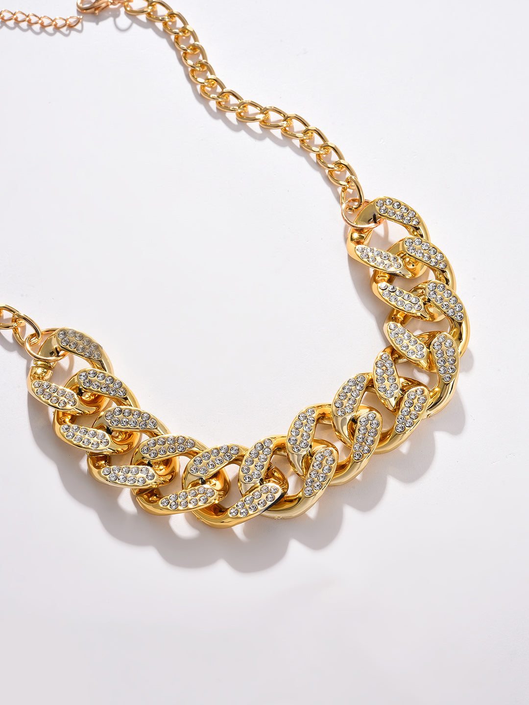 Gold Plated Designer Stone Necklace