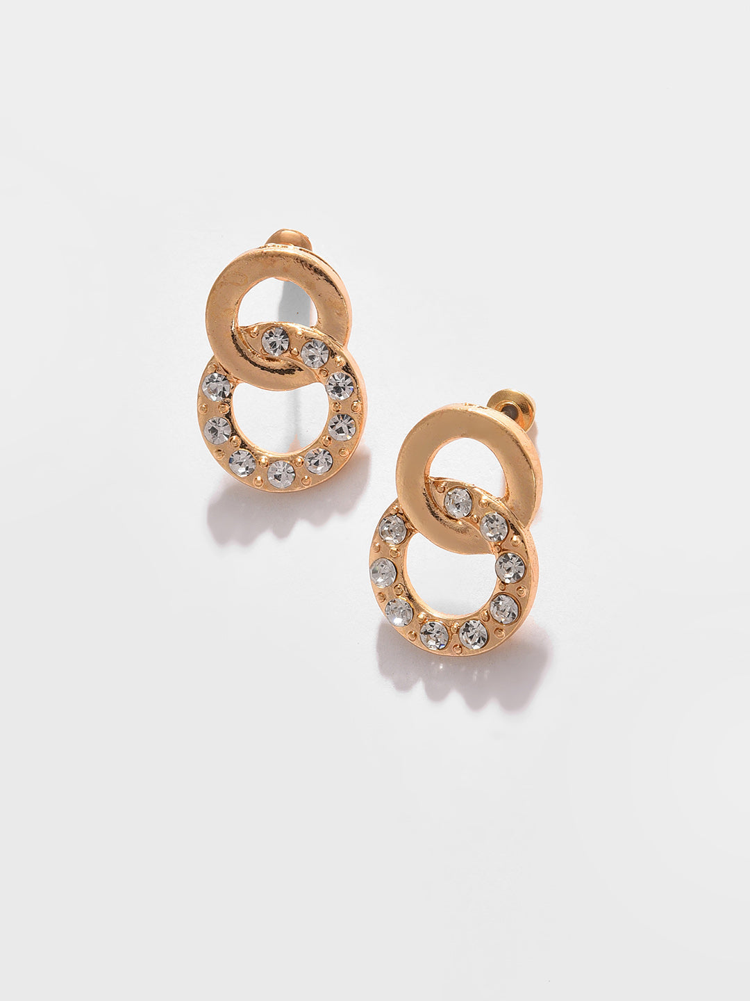 Gold Plated Designer Stone Necklace, Earrings, Bracelet And Ring Set