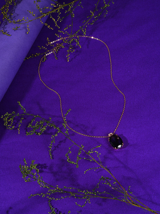 Gold Plated Designer Stone Necklace