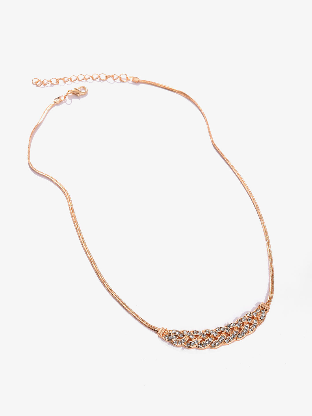 Gold Plated Designer Stone Necklace