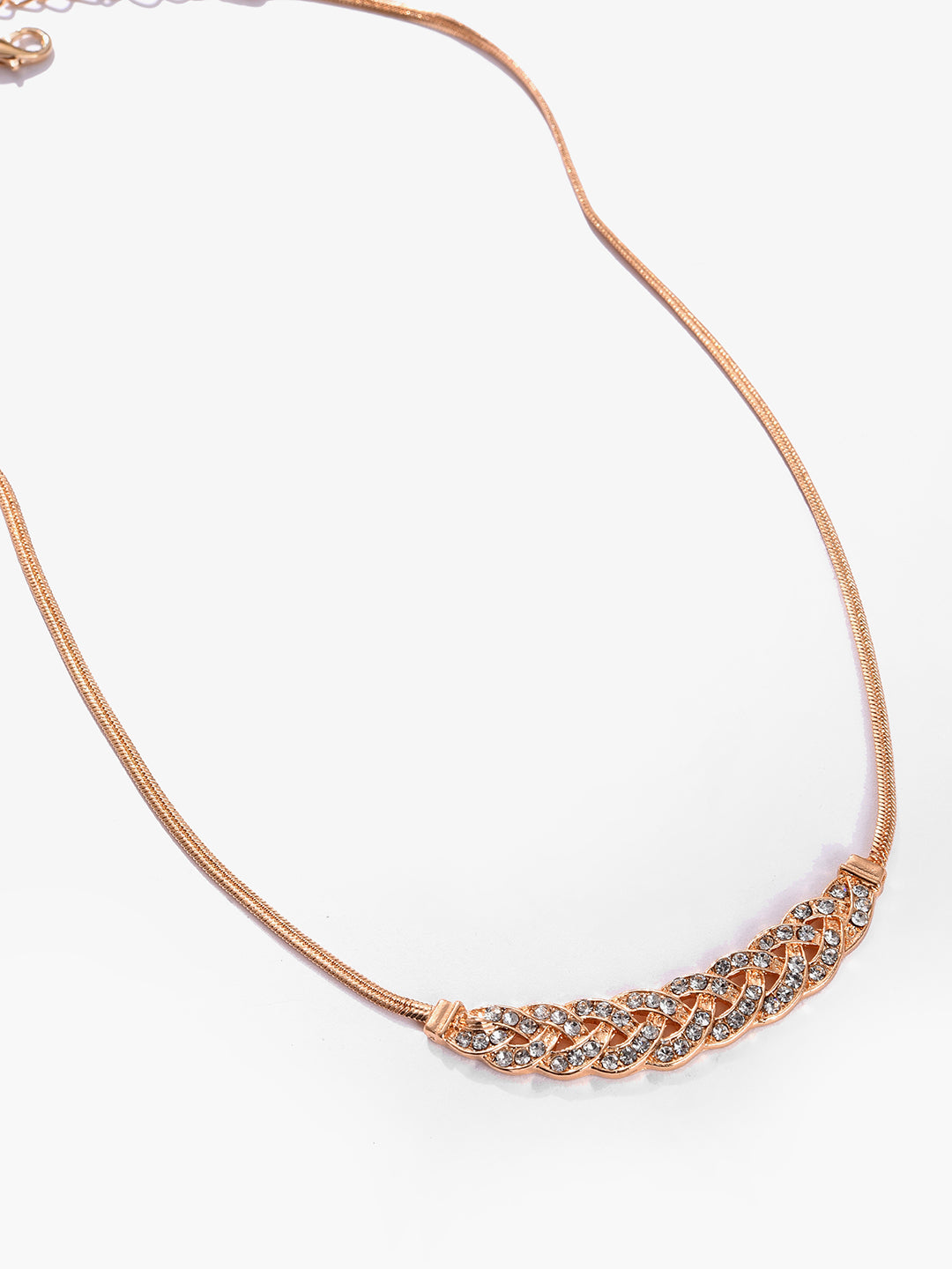 Gold Plated Designer Stone Necklace