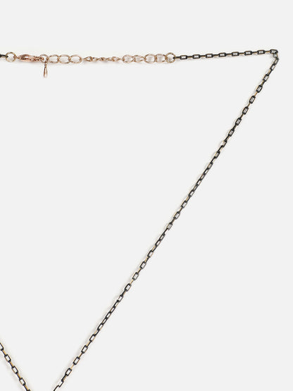 Gold Plated Designer Stone Necklace And Earring Set