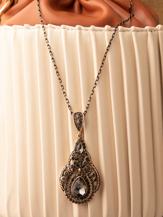 Gold Plated Designer Stone Necklace